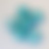 Perle ronde en plastique turquoise 16 mm
