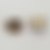 Perle passant anneau pour cuir épais régaliz 10 mm doré n°07