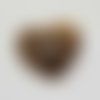 Perle passant rectangle pour cuir 06 mm bronze n°07
