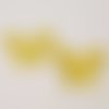 Breloque papillon n°22 jaune 35 x 27 mm