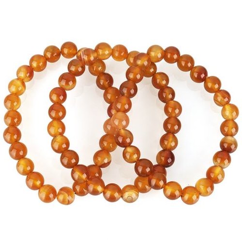 Bracelet en pierre synthétique perles color agate de 06 mm n°08