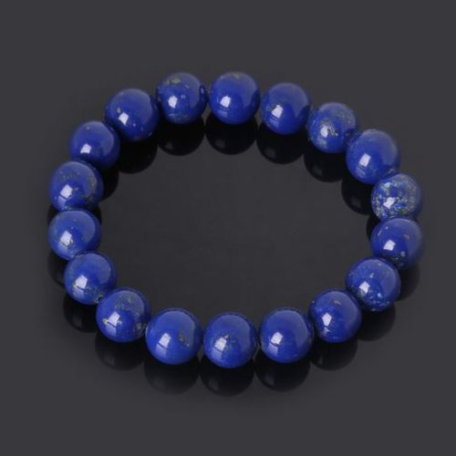 Bracelet en pierre synthétique perles lapis lazuli de 06 mm n°20