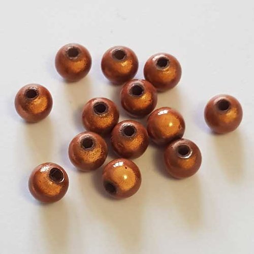 Perle magique ronde 06 mm marron 01 x 19