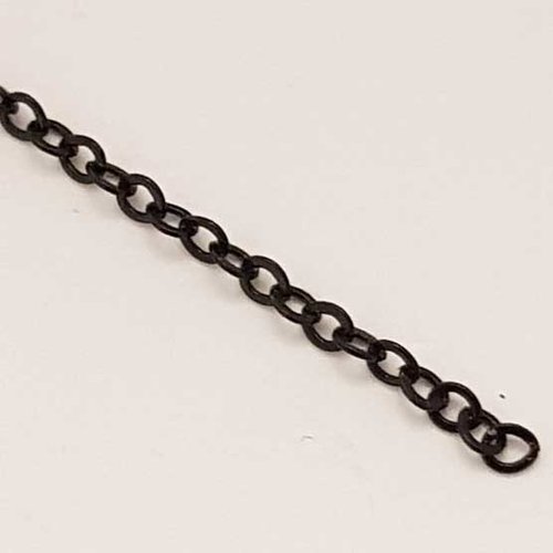 1.75 m de chaine noir n°06 3 x 2 mm