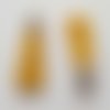 Pompon suédine uni 45 mm n°15 jaune