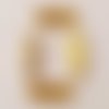 Barre doré entretoise séparateur perle, multi rangs 3 trous n°08