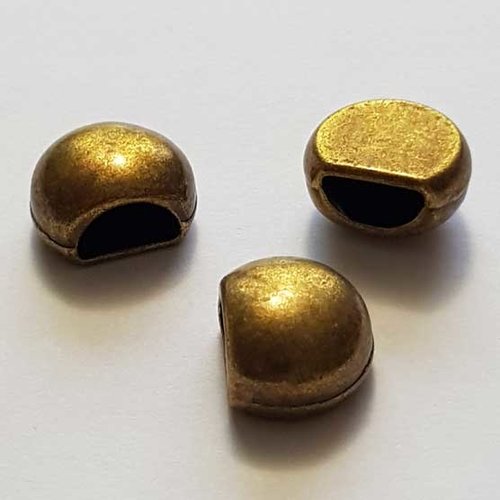 Embouts cordon acier inoxydable 304 doré 7,5mm embout cordon, finition  chaine,sans nickel, 5.5mm,lot de 10-g7369 - Un grand marché