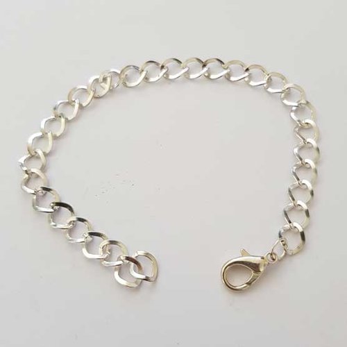 Bracelet chaine argent de 20 cm n°07