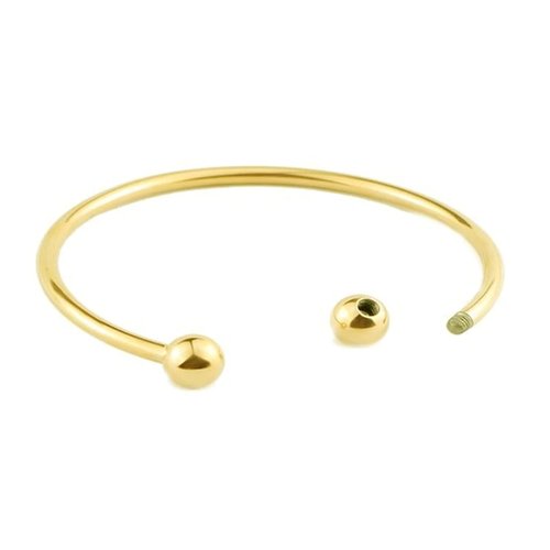 Bracelet rigide acier inoxydable n°11 doré bracelet jonc