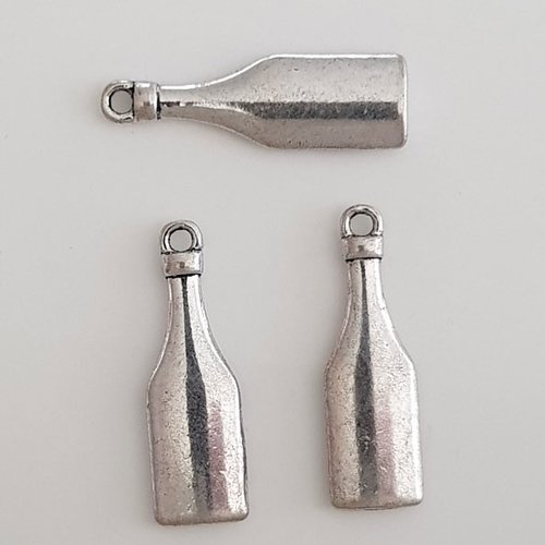 Breloque bouteille n°01 argent