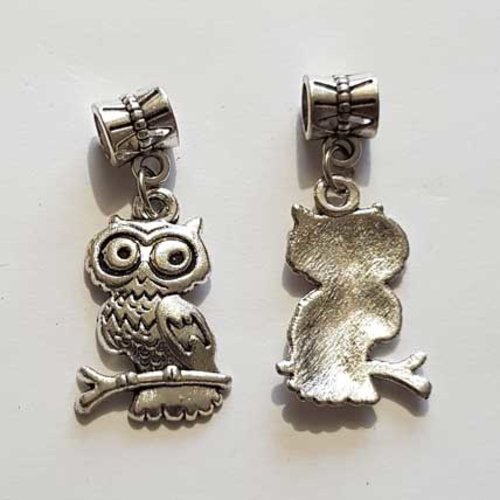 Breloque chouette n°27 argent