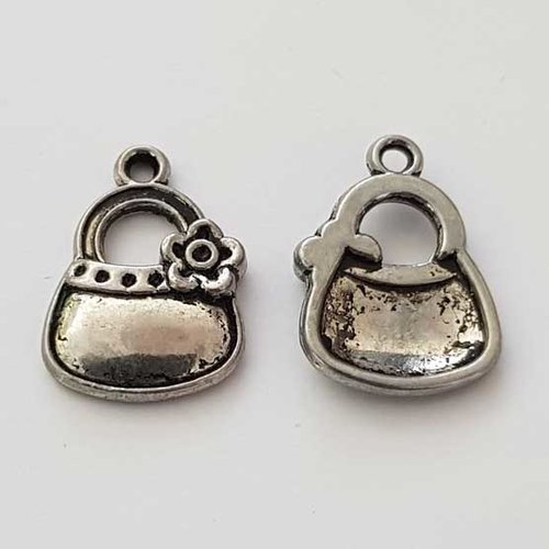 Breloque sac n°29 valise argent