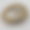 Cordon vernis plat 06 mm beige x 1 mètre