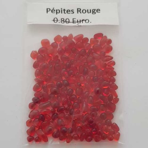 Micro bille pépite rouge sachet de 4 grammes