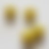 Perle acrylique ronde 10 mm jaune 01 x 1 pièce