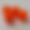 Perle acrylique ronde 16 mm orange 01 x 1 pièce