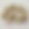 Perle acrylique ronde 20 mm beige brillante 01 x 1 pièce