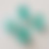 Perle cube polaris brillant 10 mm vert 01