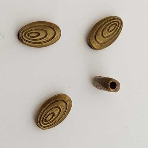 Perle divers en métal argenté 010 bronze