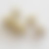 Perle magique ovale beige 14 mm