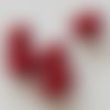 Perle magique ovale rouge 02 14 mm