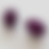 Perle magique ovale violet 14 mm