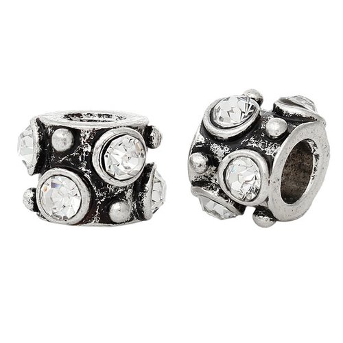 Perle n°0189 compatible européen argent style pandora grand trou