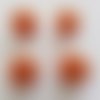 Perle nœud chinois en cordelette 15mm n°05 orange