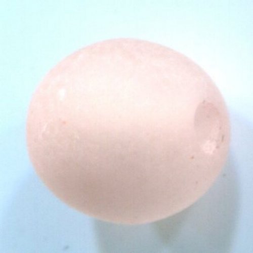 Perle polaris mat ronde 14 mm light peach 01 x 1 pièce