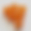 Perle verre ronde 08 mm orange 02 x 1 pièce