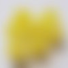 Perle verre ronde 12 mm jaune 01 x 1 pièce