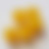 Perle verre ronde 12 mm orange 01 x 1 pièce
