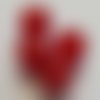 Perle verre ronde 14 mm rouge 01 x 1 pièce