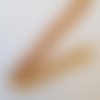 Ruban gros grain coccinelle rouge fond beige n°02 de 22 mm au mètre