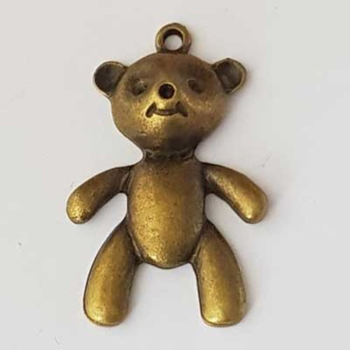 Breloque ours n°03 bronze
