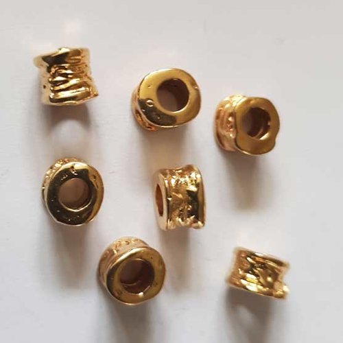 Perle divers en métal argenté 044 doré