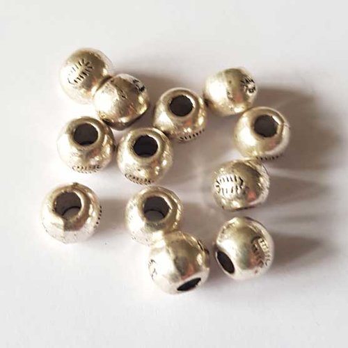 Perle divers en métal argenté 051 argent