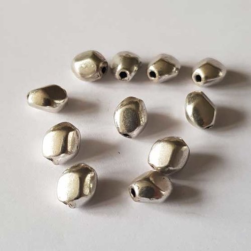 Perle divers en métal argenté 057 argent