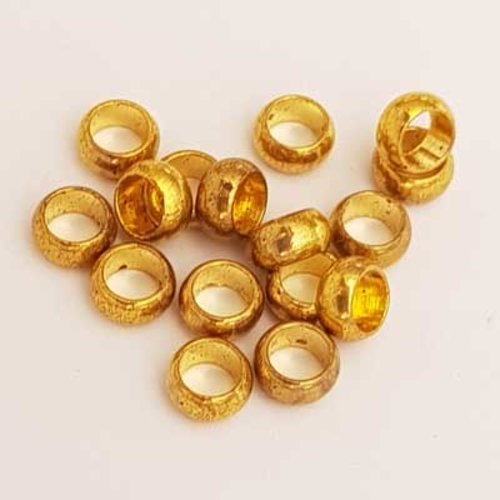 Perle divers en métal argenté 075 doré