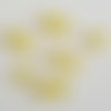 Perle plastique toupie à facette jaune