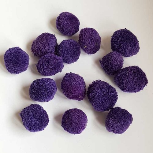 Pompon rond violet lot n°23-02