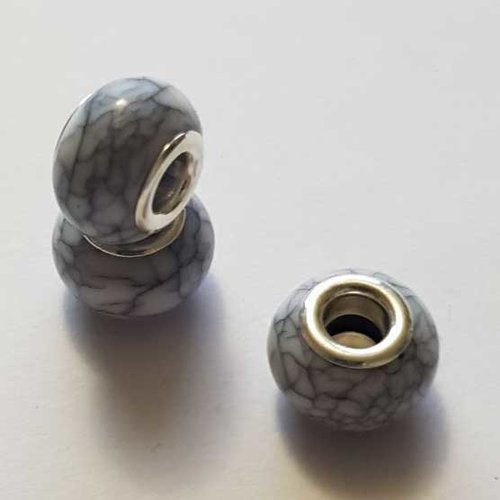 Perle n°1011-07 gris compatible