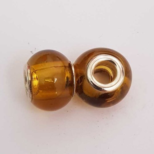 Perle n°1019-01 reflet jaune compatible