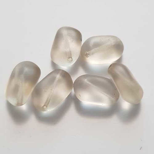 Perle verre fantaisie 15 x 11 mm n°01