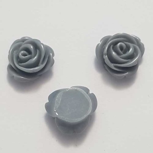 Fleur synthétique 13 mm n°01-39 gris