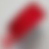Ruban mousseline 25 mm rouge 1 mètre la stéphanoise