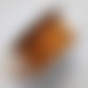 Ruban voile 40 mm jaune orange 1 mètre la stéphanoise