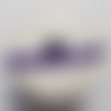 1 mètre de croquet 08 mm serpentine ruban galon vague violet
