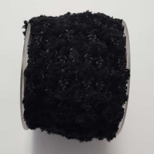 1 mètre de galon 12 mm fleur rococo noir