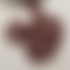 Ruban galon 25 mm motif frange mauve belly button